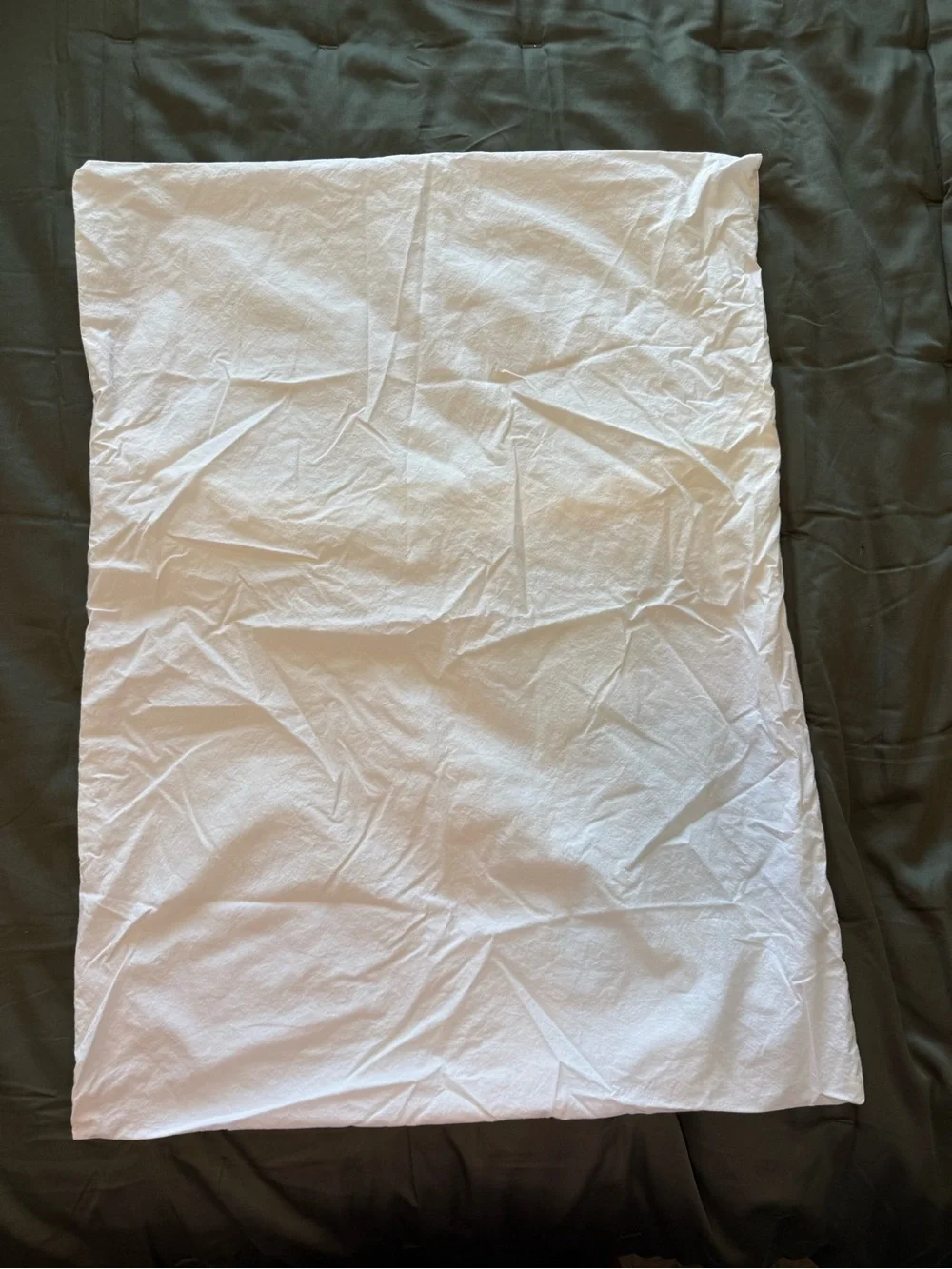 Quince Organic Cotton White Queen Pillow Sham Cover Pillowcase (1)